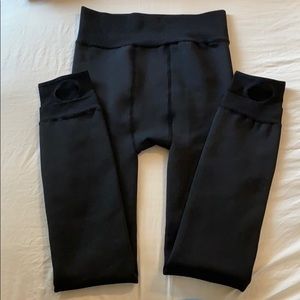 Very thick fleece lined leggings